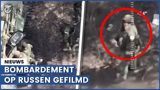 Russische soldaat toont middelvinger voor Oekraïense drone-aanval screenshot 4