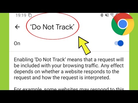 Chrome Do Not Track Settings