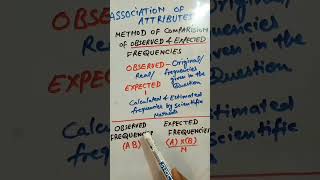 ✨#observed#expected frequencies#shorts#shortsviral#viral#statisticalanalysis#associationofattributes