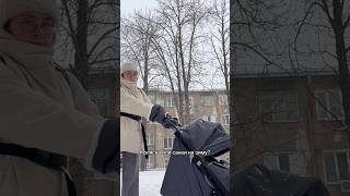 🛷 Коляска или санки на зиму для малышей?❄️ #мамаблог #коляска #санки #малыш #родители #декрет
