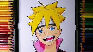 como desenhar o boruto super fácil｜Pesquisa do TikTok