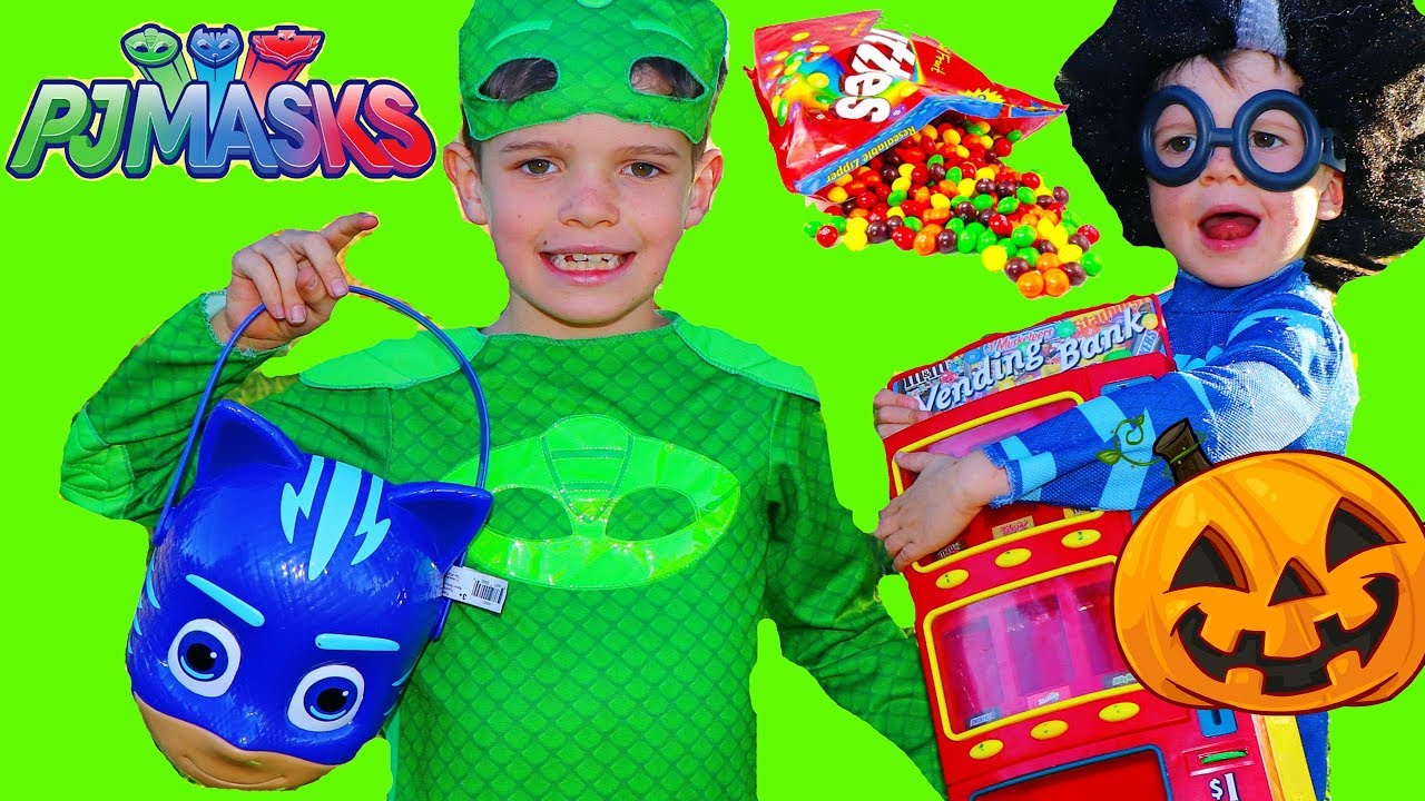 Spooky PJ Masks Catboy TRICK OR TREAT Halloween Gekko Costume TRICK ...