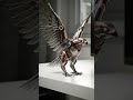 Epic Robotic Eagle Transformation From Futuristic Egg Pod