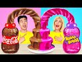Rich Girl vs Broke Girl Chocolate Fondue Challenge | Extreme Food Battle by RATATA COOL