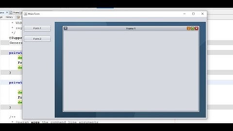 JDesktopPane and JInternalFrame | NetBeans