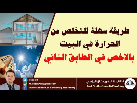 طريقة سهلة للتخلص من الحرارة في البيوت وبالاخص في الطابق الثاني