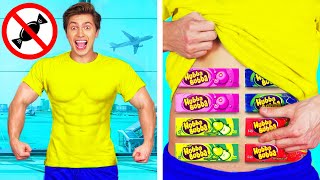 Ways to Sneak Snacks into the Plane | Funny Situations by HAHANOM Challenge