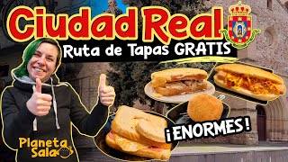 TAPAS GRATIS en CIUDAD REAL 🍺🍔🥪🌭 Ruta de TAPAS ENORMES y GRATIS! 🏫👑Ciudad Real es ALUCINANTE !!!! 😉🍻