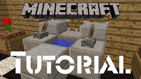 Minecraft Tutorial: How to Build a Working Sink