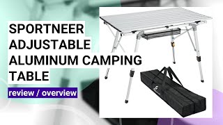 Sportneer Camping Table Review: Lightweight, Adjustable, and Durable!