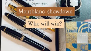 Comparison of MontBlanc 144, vs 145, vs 146 and 149 Montblanc fountain pens.