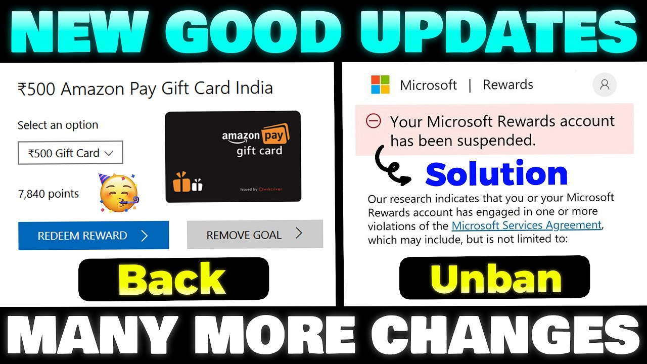 New GOOD Updates 🥳 : Gift Card Out Of Stock & Account Ban Microsoft ...
