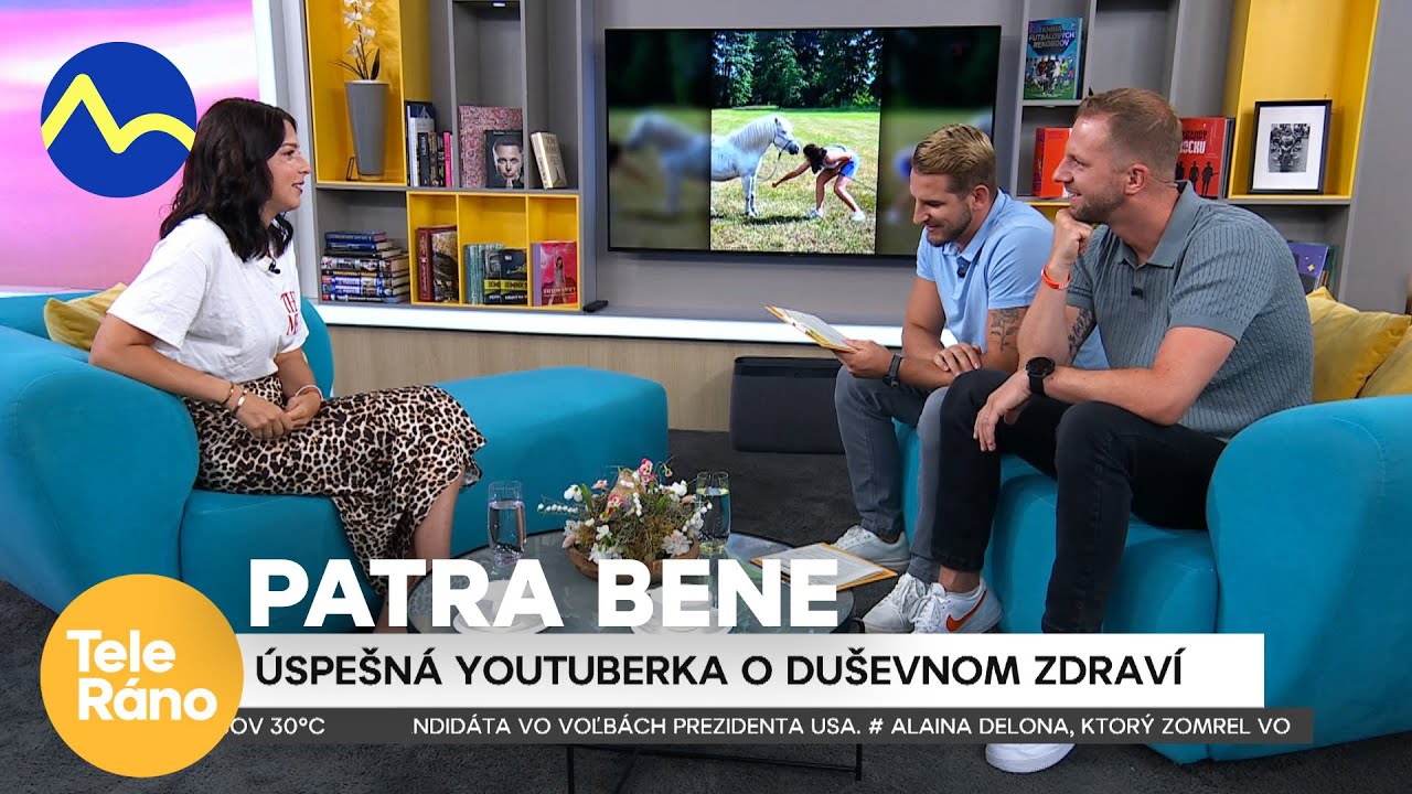 Úspešná youtuberka o duševnom zdraví - Patra Bene | Teleráno