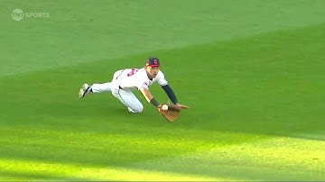 2024 ALDS Game 2 - Guardians vs Tigers - Steven Kwan Catch (Tom Hamilton)
