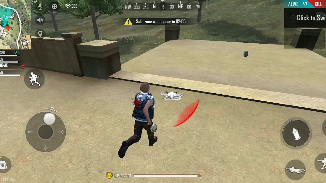 FREE Fire Solo Vs SQUAD Rush Gameplay - YouTube