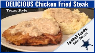 Delicious chicken fried steak and ...