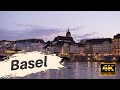 🇨🇭 [4K] Walking Basel Switzerland at Night |  original sounds | no cuts | ASMR | relaxed walk