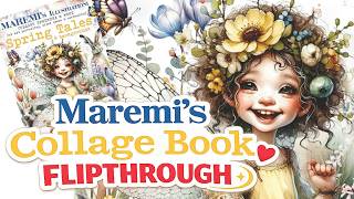 Spring Tales - Maremis Collage Book - Flip Through