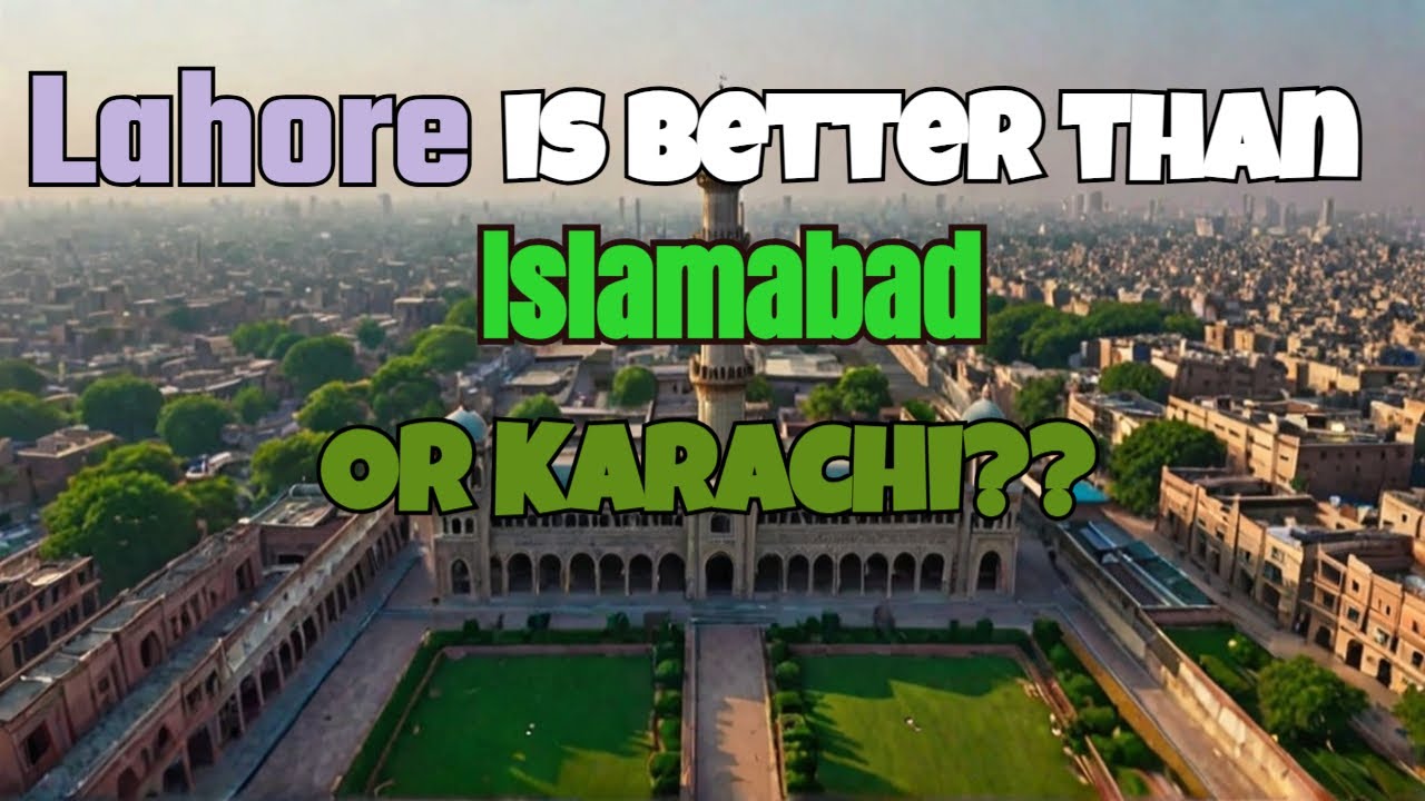 Lahore City Aerial view Lahore, Pakistan by drone 4K Top 5 places to visit in Lahore YouTube