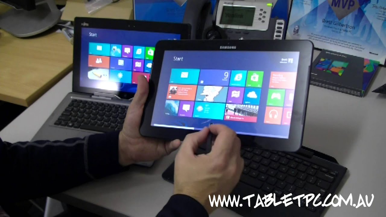Hybrid Windows 8 Tablet Shootout - Samsung ATIV Tab 7 vs Fujitsu Stylistic Q702
