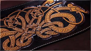 How to Dye, Resist and Antique Leather Carving