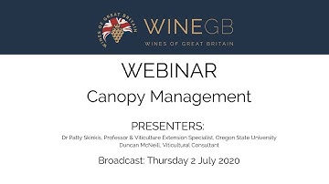 Webinar: Canopy Management - July 2nd 2020