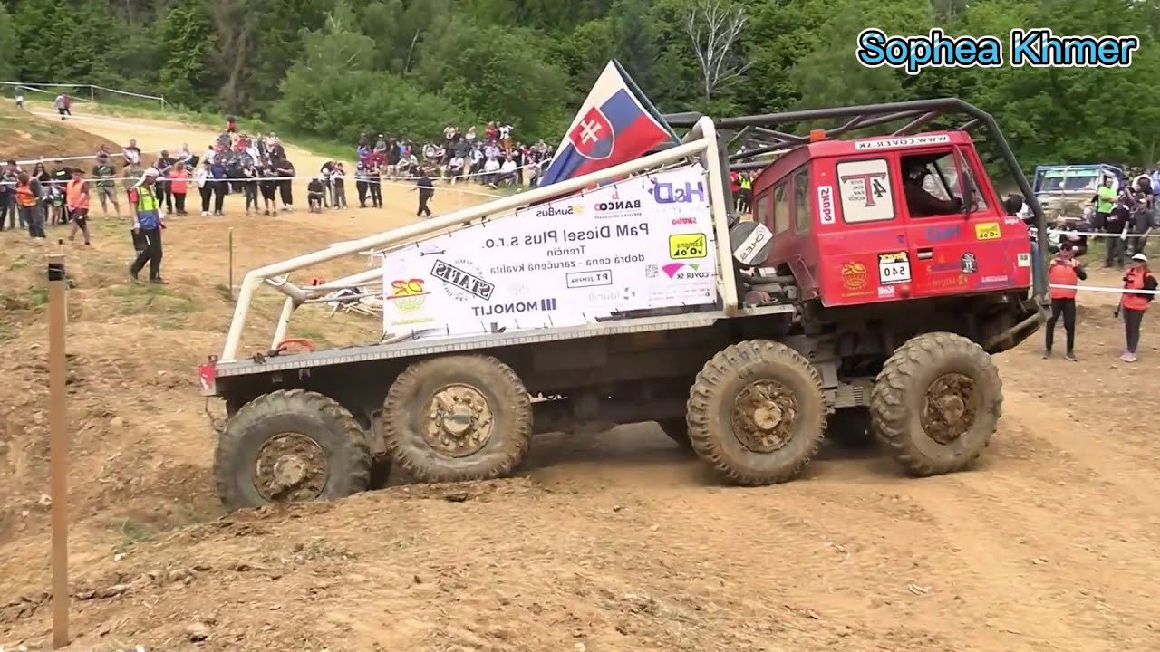 Big rig racing uphill is very strong in USA - YouTube