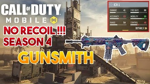 Max Ads + No Recoil ICR-1 Gunsmith | Best ICR-1 Gunsmith + Best Attachments Season 4 | Prof Cannibal