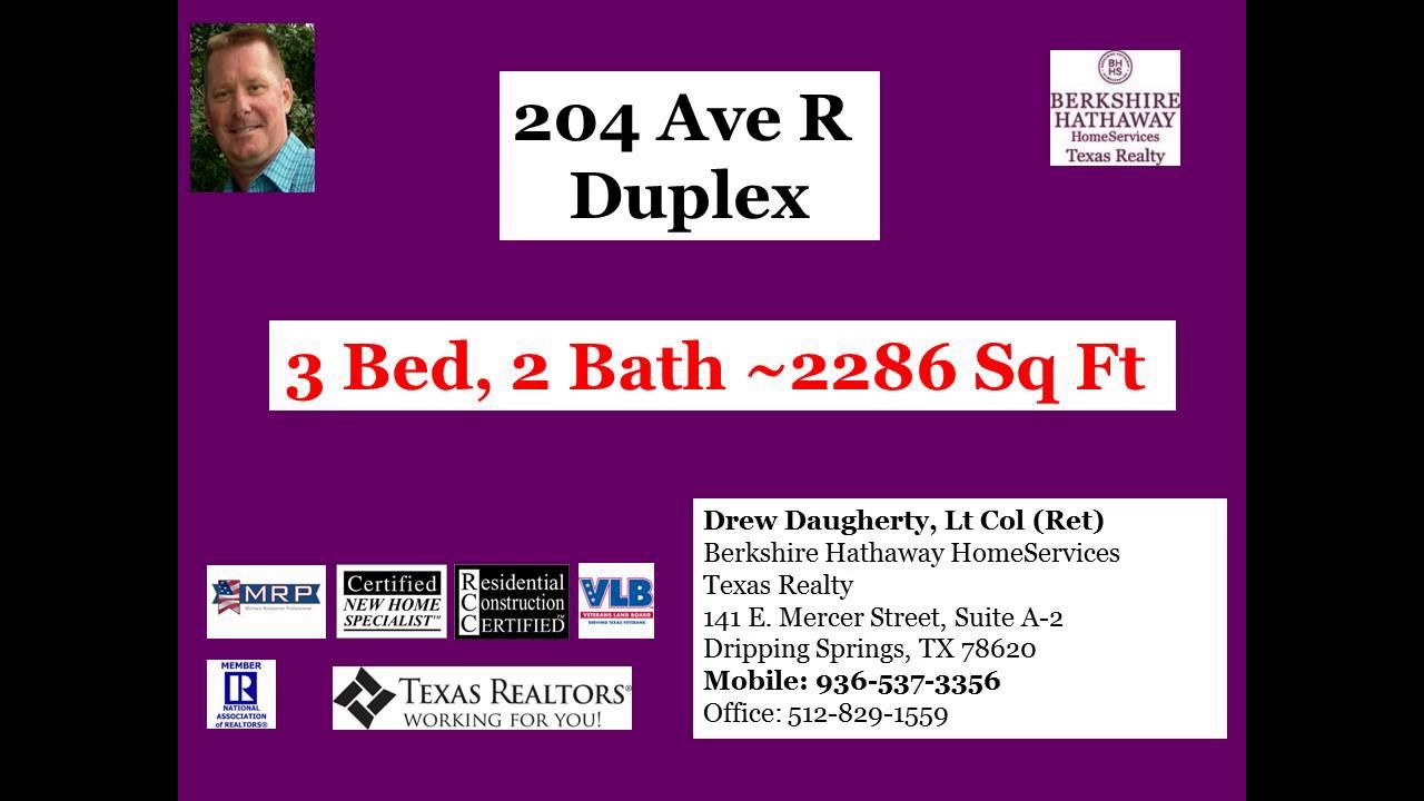 Duplex for sale near Austin YouTube