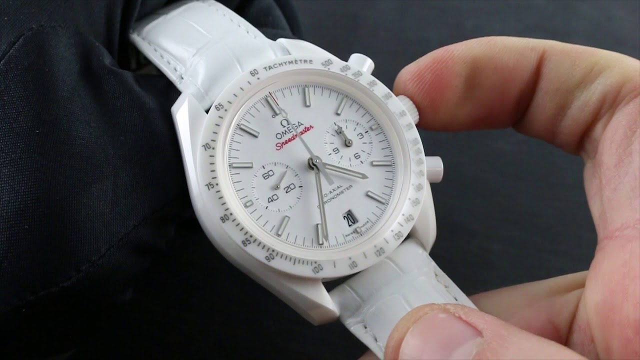 omega speedmaster white side of the moon