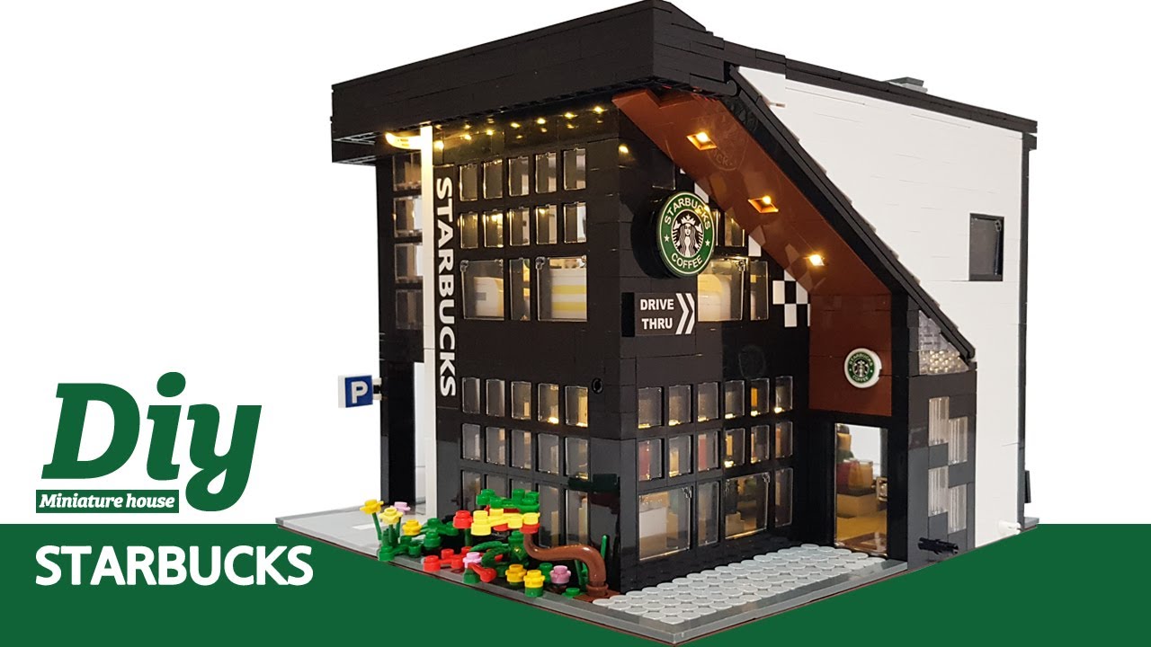 [LEGO]DIY Miniature Dollhouse Kitㅣstarbucksㅣ스타벅스ㅣ미니어처하우스ㅣ레고ㅣ박소소(soso miniature)