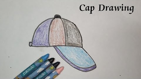 How to draw a Cap drawing easy step-by-step #video #youtubevideo 