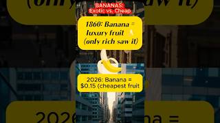 Bananas: Luxury Fruit to $0.15? 🍌💰 (1860 vs 2026) #shorts #facts #yesterdayshearthkitchen