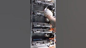 Clean up a GPU miner in server case