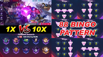 MLBB Transformer Skin Event Draw 2023 | BINGO PATTERN Number | Have Phase 2 ?