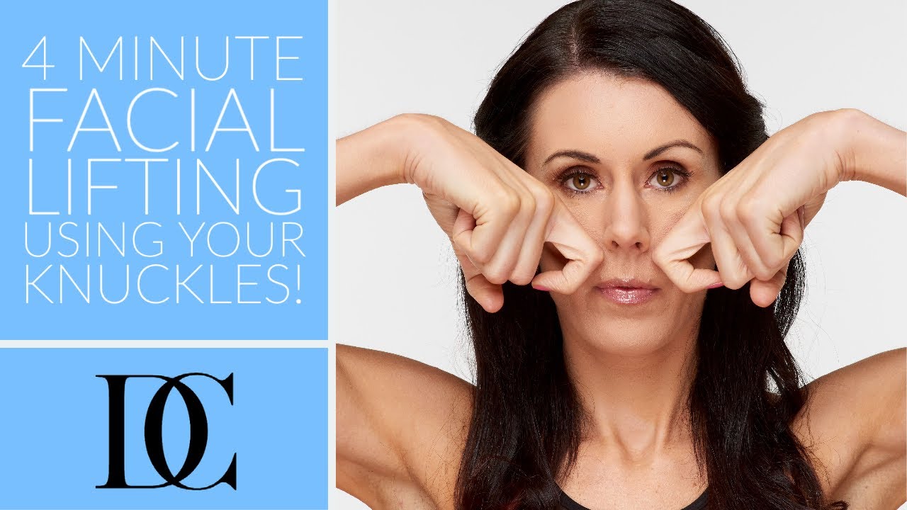 4 Minute Facial Lifting Using Your Knuckles! YouTube