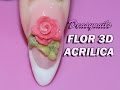 como hacer flor acrilica 3d - tutorial acrilico flores 3d Deasynails