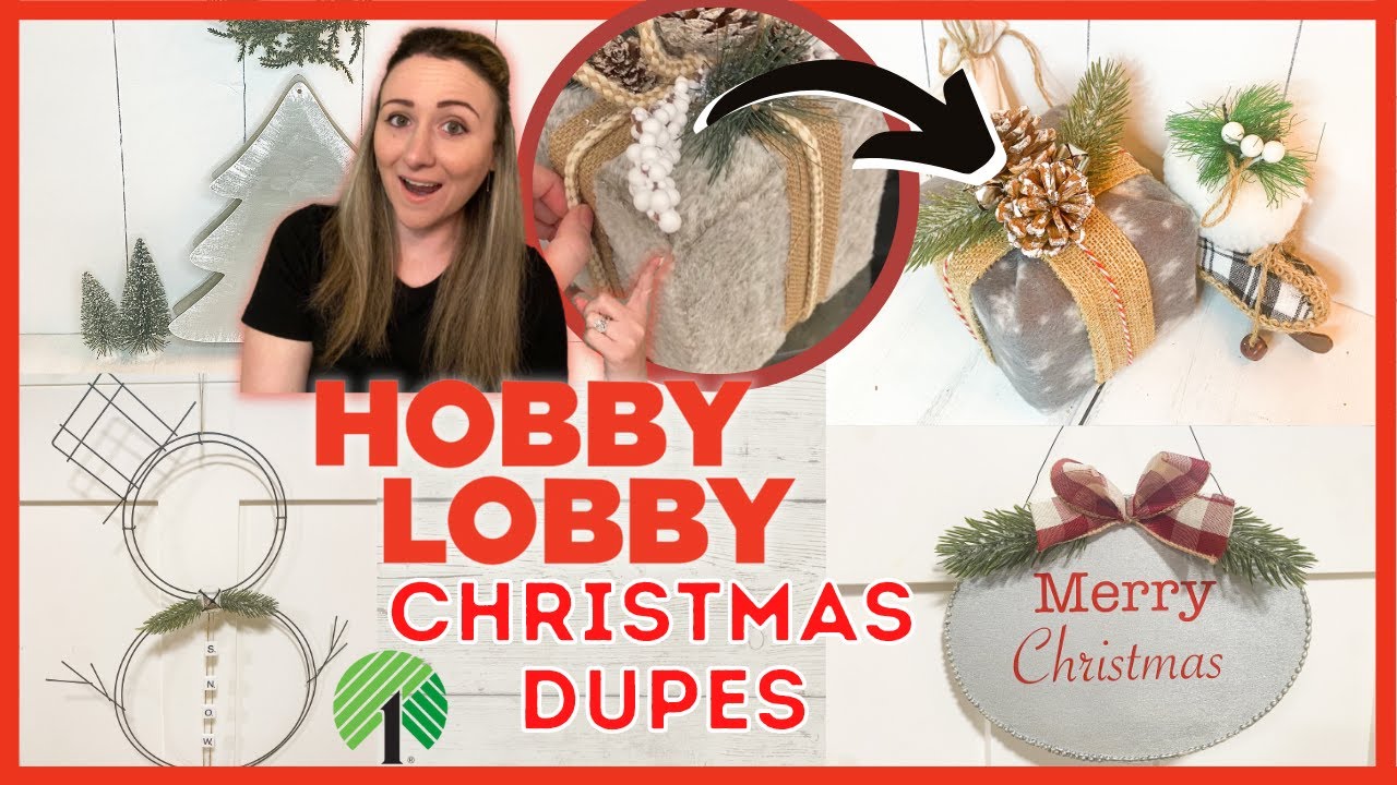 TRY THESE HOBBY LOBBY CHRISTMAS DUPES | HOBBY LOBBY CHRISTMAS DECOR ...