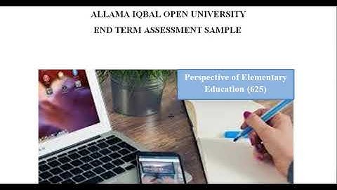 Aiou Solved Assignment (625) ETA Perspective of Elementary Education  Sample Autumn 2019
