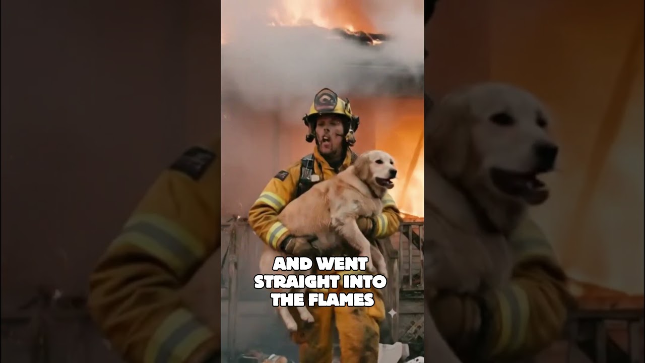 Dog Trapped in Fire: The Moment He Was Saved! 🚒💔