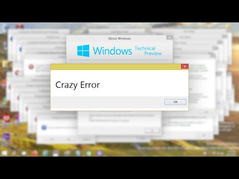 Windows 10 Technical Preview Build 9821 Crazy Error | 720p60