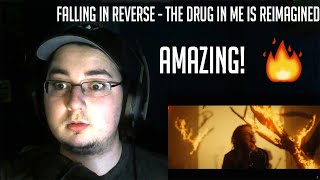 I AM SPEECHLESS! | Falling In Reverse - The Drug In Me Is Reimagined REACTION!