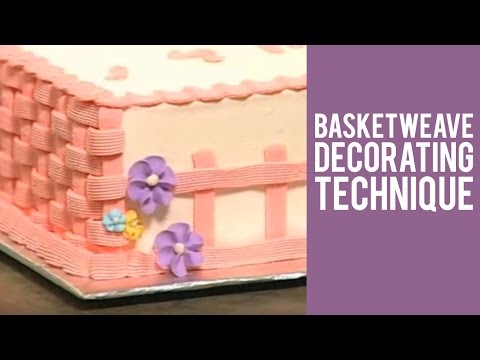 Basketweave Decorating Technique from Wilton