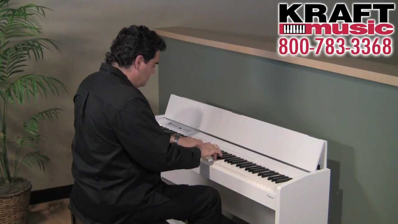 PIANO　　　レーザーディスク　　　　rivinBE Kraft Music - Roland F-120 Digital Piano Demo with Rick DePiro