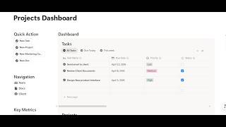 Project Tracker | Notion Project Management System