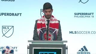 Watch | Wake Forest's Jon Bakero is selected with pick No. 5 in the 2018 MLS Superdraft