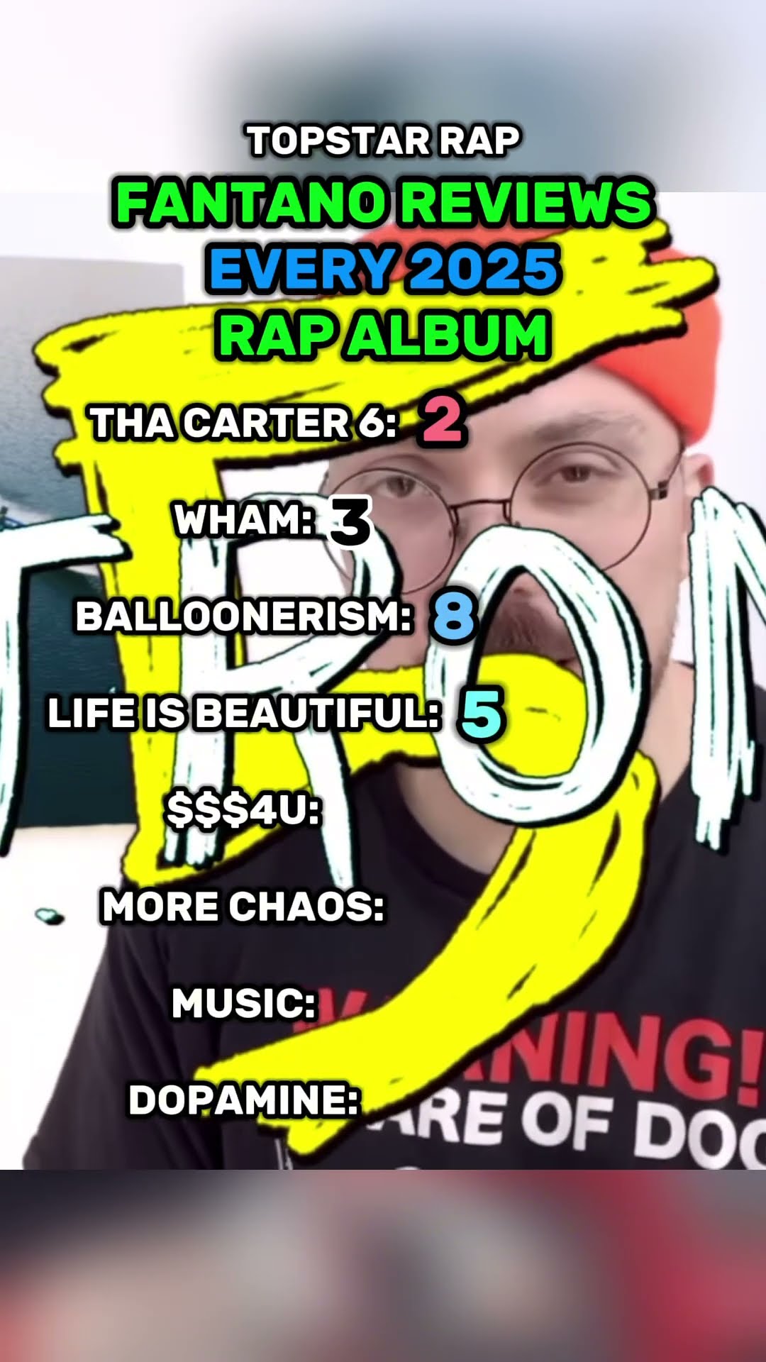 Fantano Reviews EVERY 2025 Rap Album… #fantano #2025rap