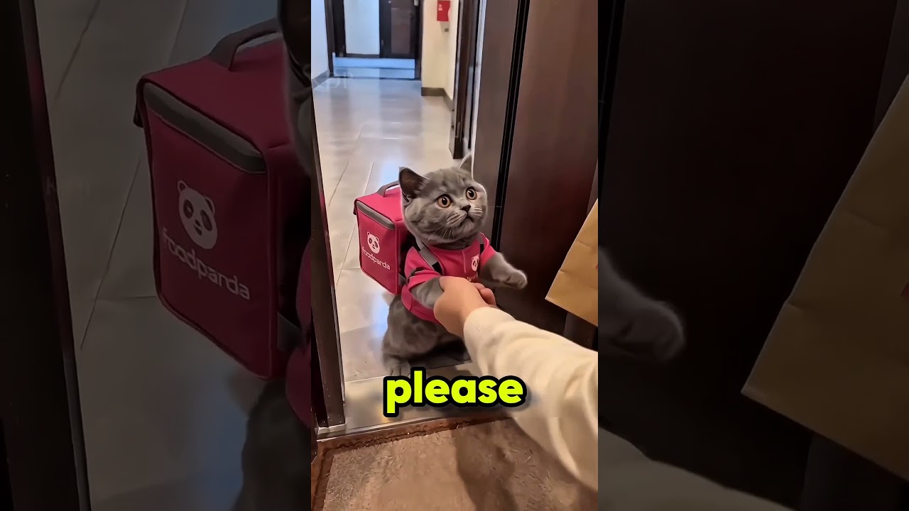 I was just delivering the order.😻