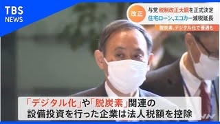 与党が税制改正大綱を正式決定  コロナ禍で税制面で支援も【Nスタ】