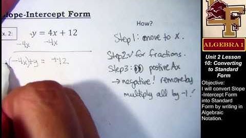 2-10 Converting to Standard Form: Example #2